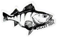 Наклейка Crazy Fish Rerch Hunter 100*62мм PH-BW черная на белом