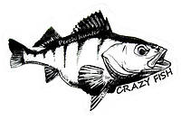 Наклейка Crazy Fish Rerch Hunter 140*86мм PH-BTSP черная на прозрачном