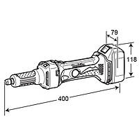 Аккумуляторная прямая шлифмашина Makita DGD800Z