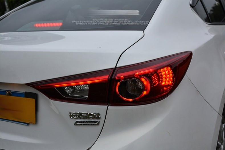 Діодні ліхтарі LED тюнінг оптика Mazda 3 BM (14+), фото 1