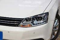 Передние фары VW Jetta 6 тюнинг led оптика (по 2 линзы)