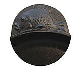 Сковорода чавунна ТМ Термо, d=200 мм, h=35 мм з декоративними литими ручками "Риба", фото 2