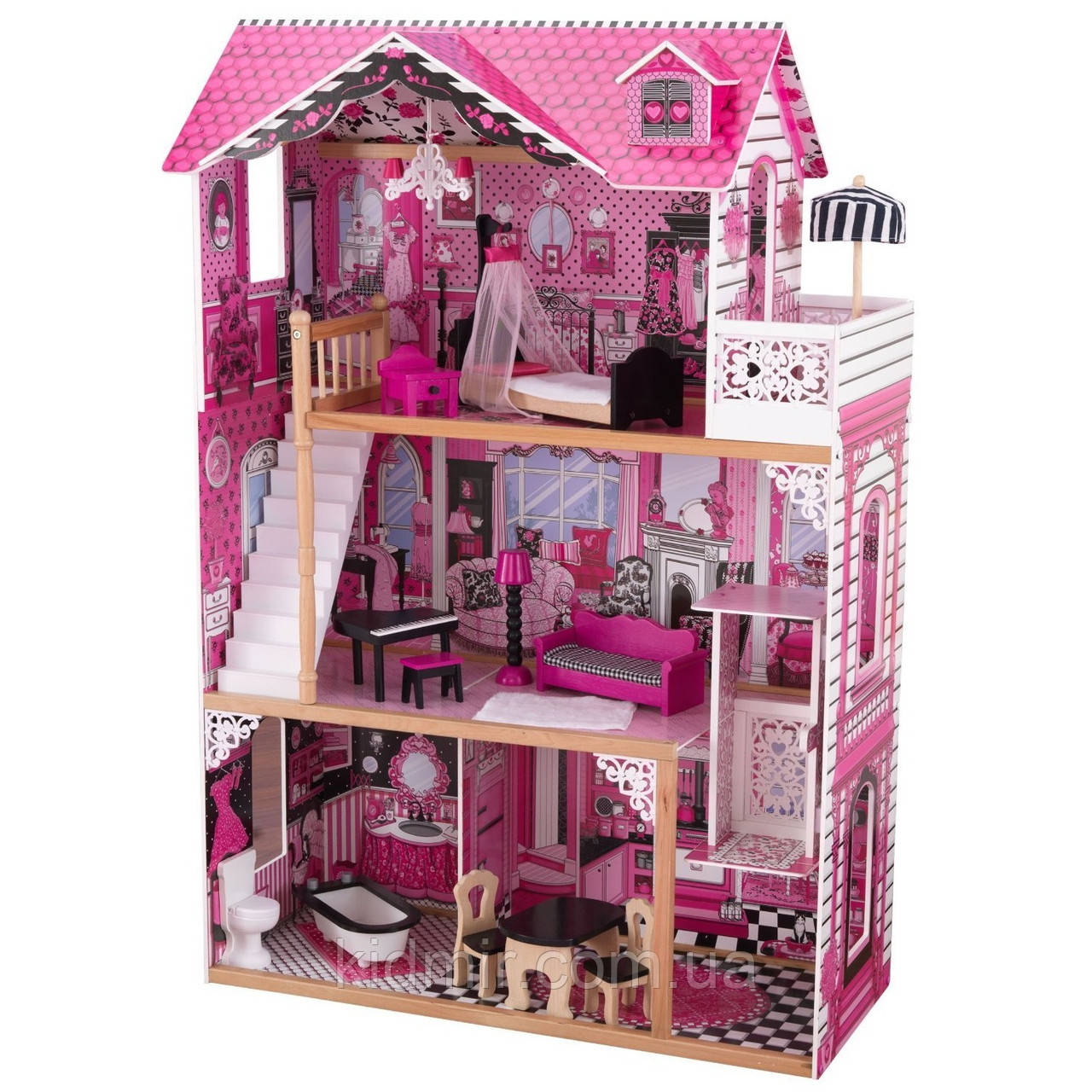 Ляльковий будинок із меблями Амелія KidKraft Amelia 65093, фото 1