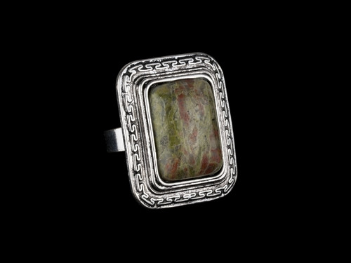 Кільце з каменем яшма, фото 1