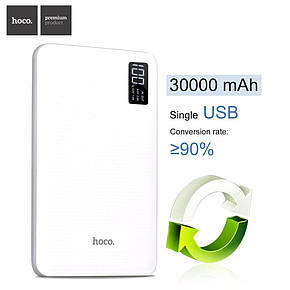 Power Bank HOCO 30000mAh Rege B24 портативна батарея-зарядка з дисплеєм, фото 1