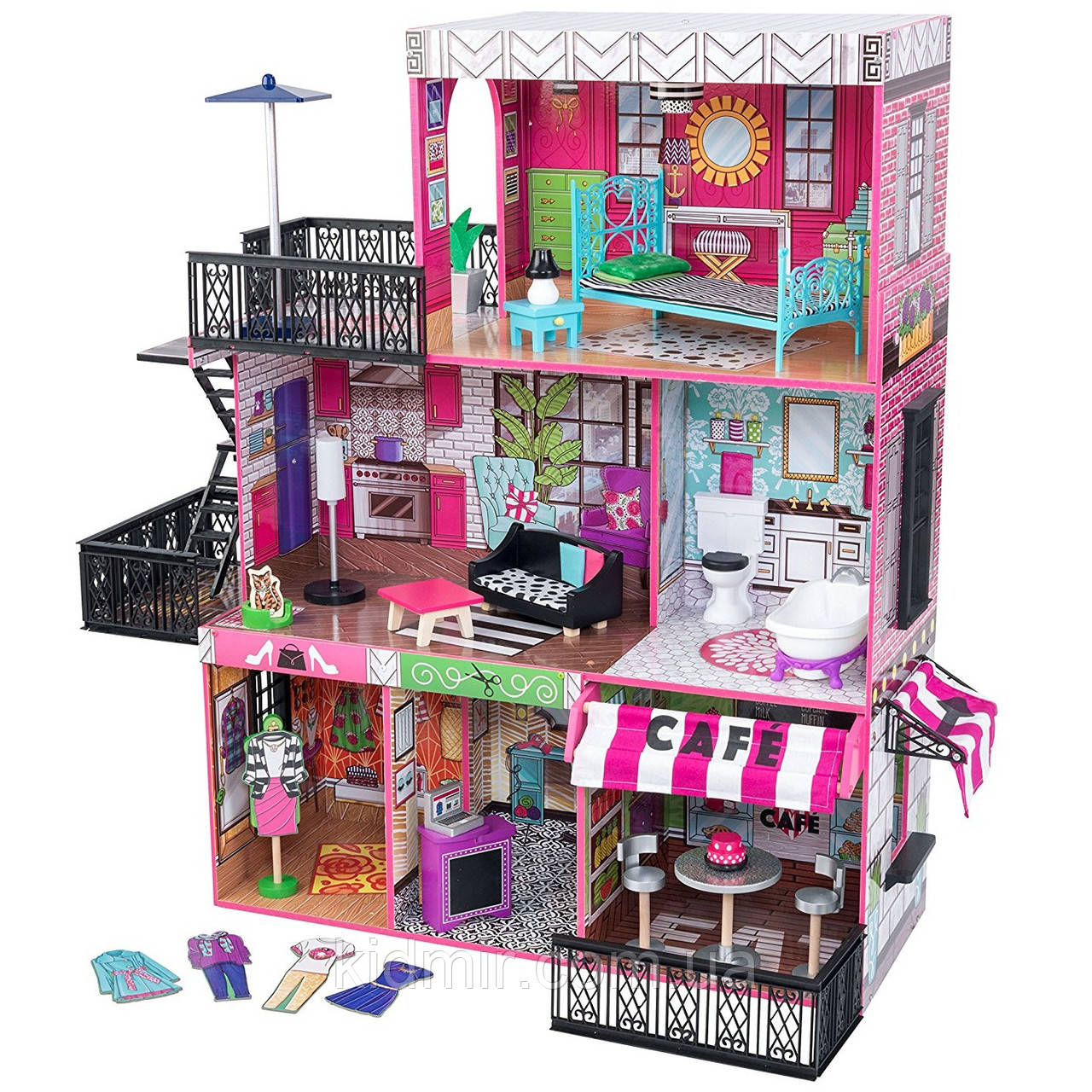 Ляльковий будинок з меблями Бруклінський лофт KidKraft Brooklyn's Loft 65922, фото 1