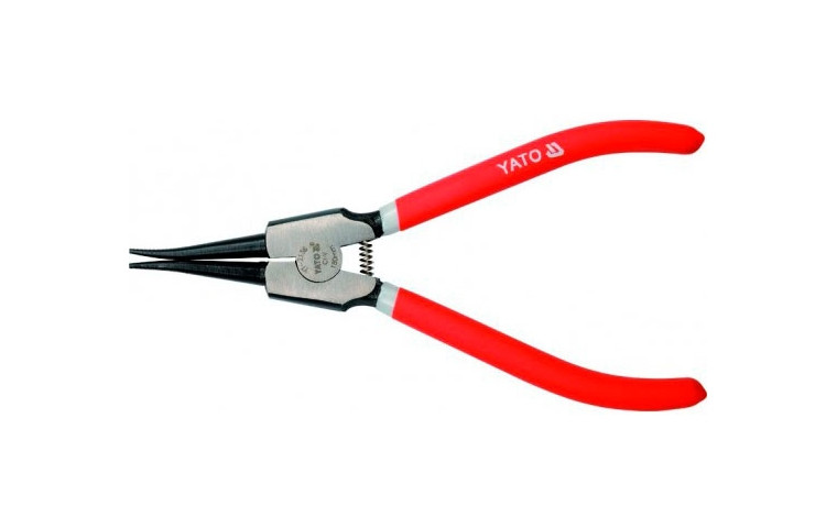 Щипці для зняття стопорних кілець 180 мм прямі на розжим Yato YT-2136, фото 1