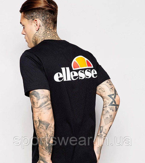 Чоловіча чорна Футболка Ellesse (c) "" В стилі Ellesse ""