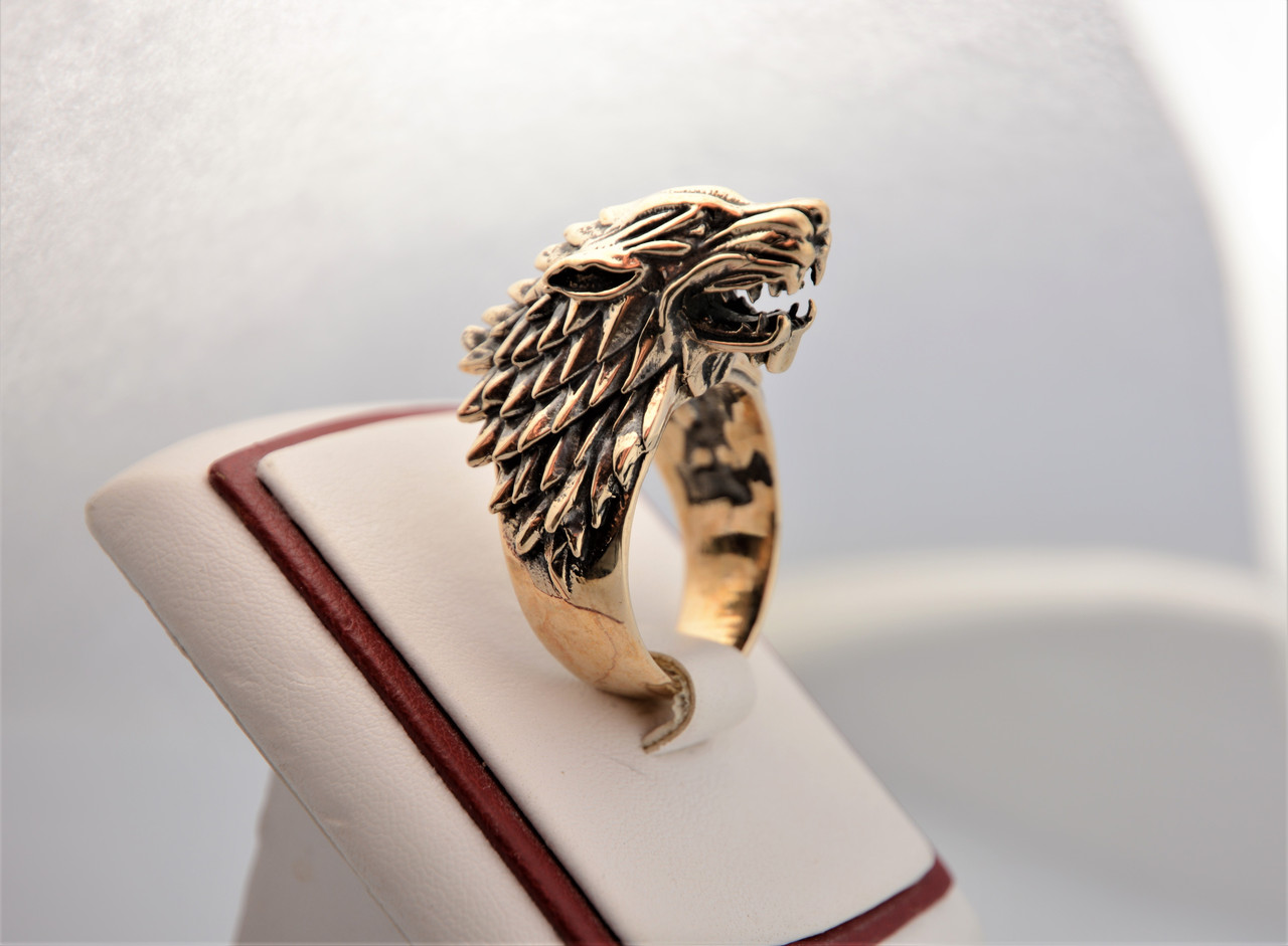 Лютововк вовк Старкі Winter is comming Кільце-пензлик печатка