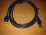 Подовжувач USB 2.0 AM/AF юсб тато, шнур, кабель, 3 метри, фото 3