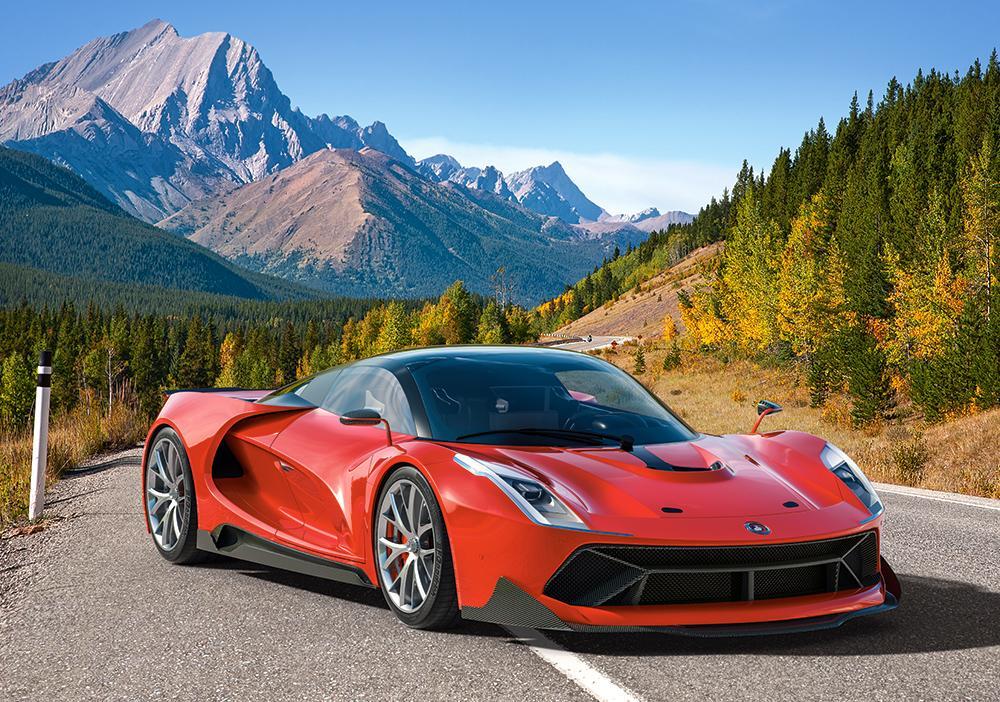 Пазли Автомобіль в горах 500 елементів