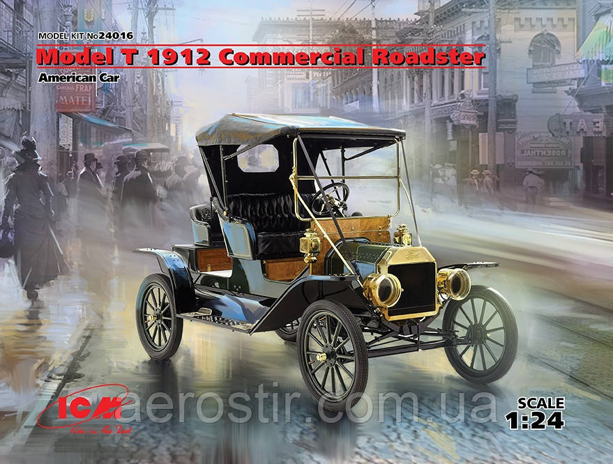 Model T 1912 Commercial Roadster 1/24 ICM 24016, фото 1