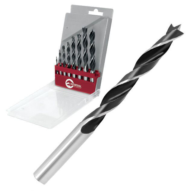 Набір свердел по дереву 8 шт INTERTOOL SD-0208 Набір свердел по дереву 8 шт INTERTOOL SD-0208