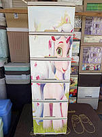 Комод на 6 ящиків єдиноріг із декором на кришці Алеана