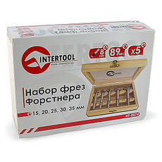 Набір фрез Форстнера 5 шт INTERTOOL HT-0074, фото 5