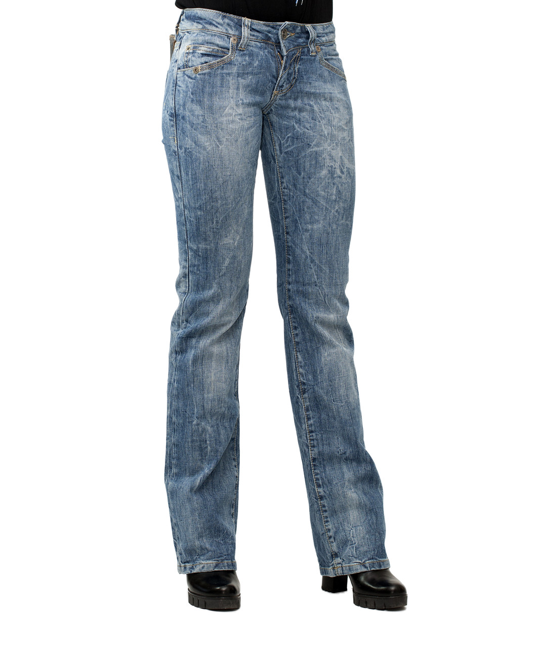 Джинси жіночі Crown Jeans модель 1071 (B.B. NTR ORG) Vintage Denim