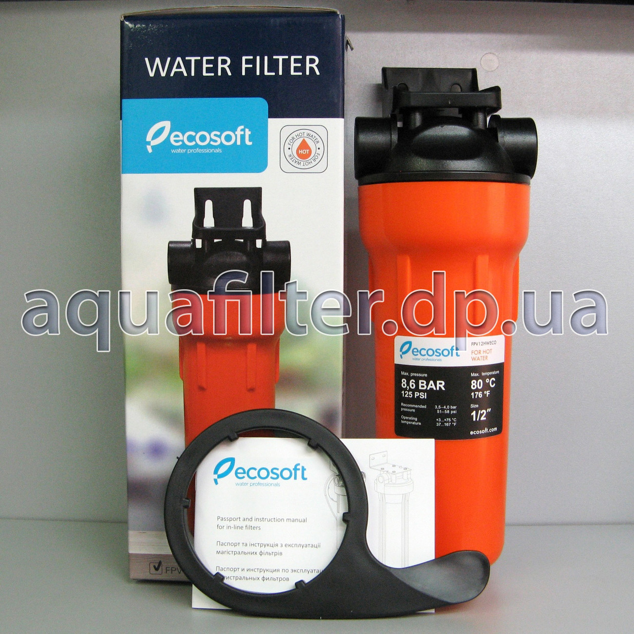 Фільтр механічного очищення для гарячої води Ecosoft 1/2"