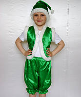 Детский карнавальный костюм для мальчика Гномик Зеленый