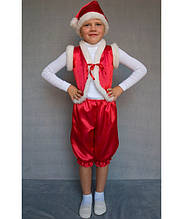 Дитячий карнавальний костюм для хлопчика Гномік Червоний