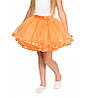 Оранжевая фатиновая юбка-пачка для девочек от 5 до 7 лет (33 см), детская юбочка из фатина с подкладкой, фото 3