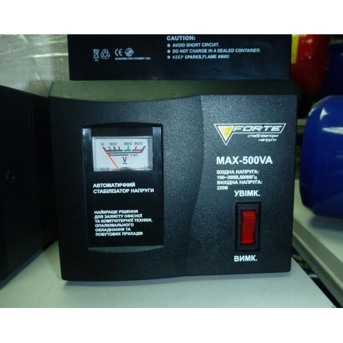 Стабилизатор напряжения Forte MAX-500VA NEW - фото 2 - id-p56584789