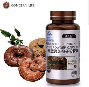 Капсули "Спори гриба Лінчжі (Рейші)" (Reishi shell-broken spore powder)