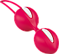 Вагінальні кульки Fun Factory SMARTBALLS DUO малиновий, фото 2
