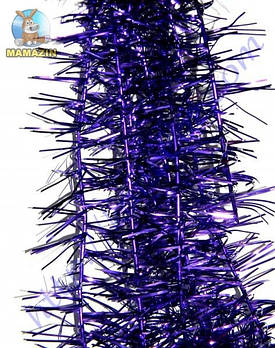 Мішура новорічна №45 фіолетова 55277 G-Rich