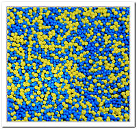 Кулькі жовто-блакитні посыпка сахарная декоративная 40 гр