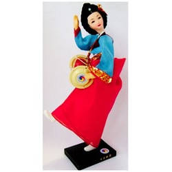 Корейська лялька «Танець із барабаном»