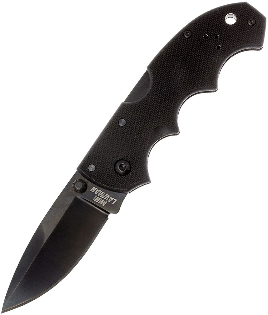 Ніж складаний Cold Steel Mini American Lawman (довжина: 162 мм, лезо: 63 мм, чорне), чорний