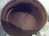 Фетровий капелюх із маленькими крисами прикрашений опуклими складками, фото 8