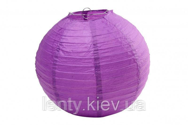 Підвісний куля ліхтарик плісе 45см - Фіолетовий світлий