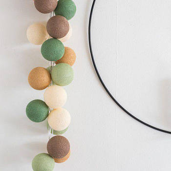 Тайська LED-гірлянда "green Forest" (20 кульок) на батарейках