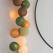 Тайська LED-гірлянда "Forest green" (35 кульок) від USB, фото 4