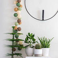 Тайська гірлянда "Forest green" (35 кульок) петля, фото 5