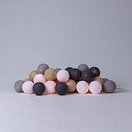 Тайська гірлянда "Sand grey" (35 кульок) петля, фото 3