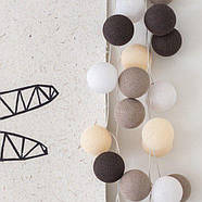 Тайська гірлянда "Taupe" (20 кульок) лінія від USB, фото 3