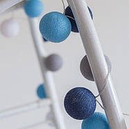 Тайська LED-гірлянда "Sailor blue" (35 кульок) від USB, фото 6