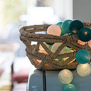 Тайська гірлянда "Aqua" (20 кульок) лінія від USB, фото 2