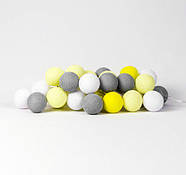 Тайська LED-гірлянда "Yellow-Stone" (35 кульок) від USB, фото 3
