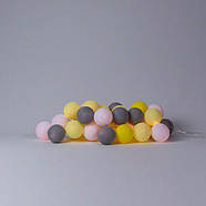 Тайська гірлянда "Yellow-Stone" (20 кульок) лінія від USB, фото 7