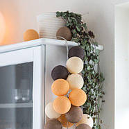 Тайська LED-гірлянда "Clay" (10 кульок) на батарейках, фото 2