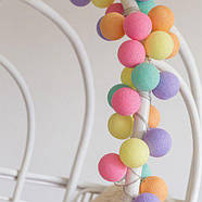 Тайська LED-гірлянда "Ice Cream" (10 кульок) на батарейках, фото 3