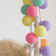 Тайська LED-гірлянда "Ice Cream" (10 кульок) на батарейках, фото 4