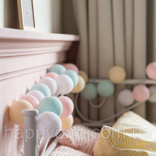 Тайська гірлянда "Pastel" (20 кульок) петля