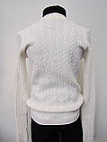 Біла кофта кардиган вовняна для дівчинки 140 зросту Hope Туреччина, фото 2