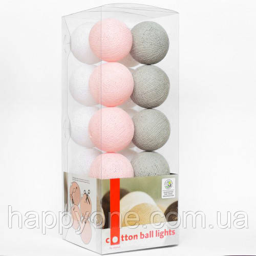Тайська гірлянда "Soft powder" (20 кульок) петля