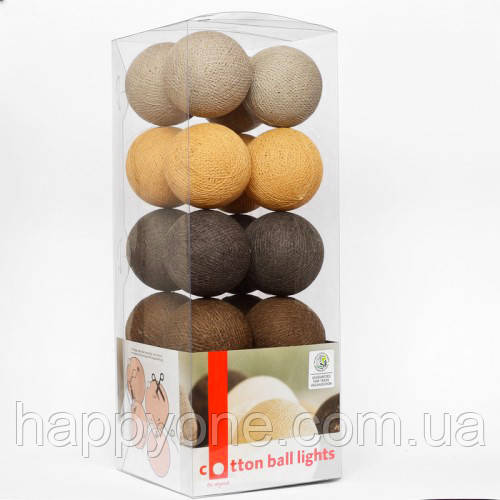 Тайська LED-гірлянда "Brown style" (10 кульок) на батарейках