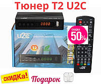 Тюнер Т2 цифровий Ефірний T2 HDTV USB Wifi IPTV U2C ( 2 USB )